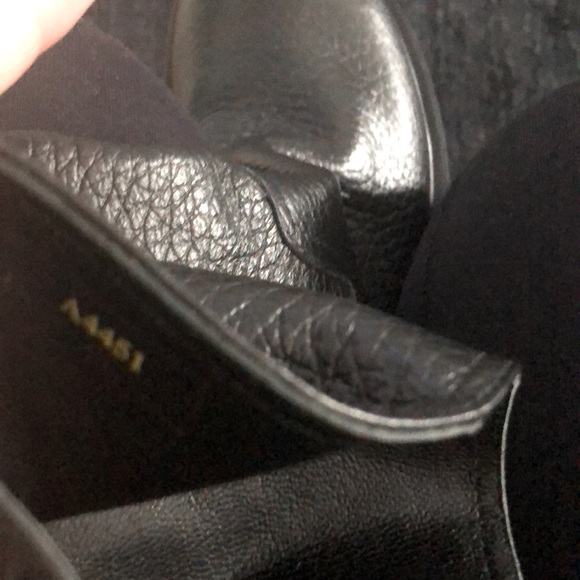 NWOT- EMANUELE CRASTO (EU40) Vitello Nizza nero-mattone chunky boots - Picture 10 of 16